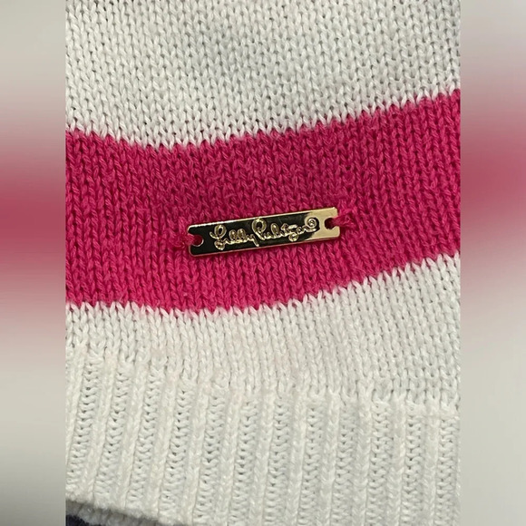 LILLY PULITZER Orchid Pink Flagler Striped Sweater XS - Picture 5 of 10